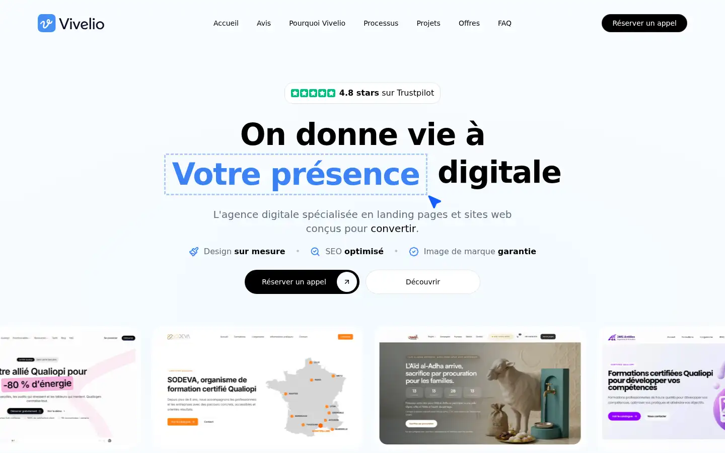 Screenshot of vivelio.fr