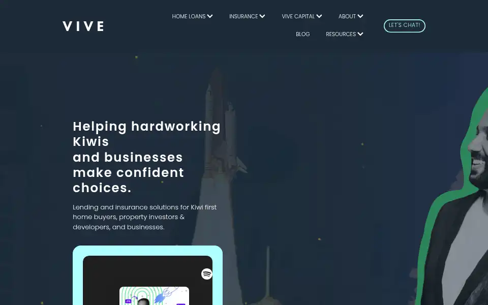 Screenshot of vivenz.co.nz
