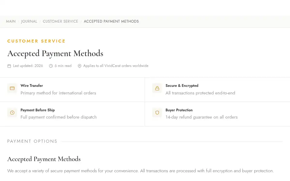 Screenshot of vividcarat.com