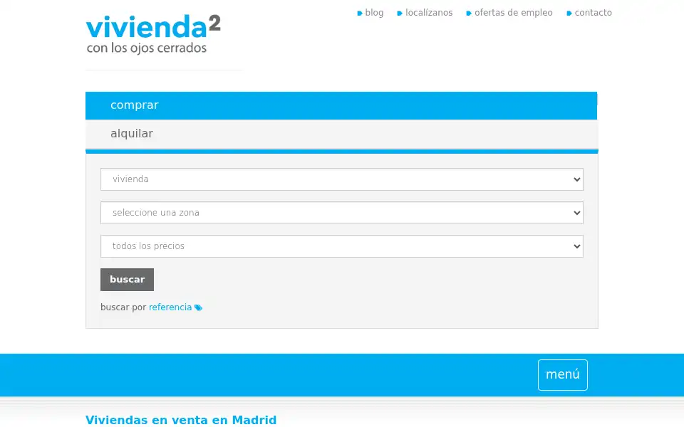 Screenshot of vivienda2.com