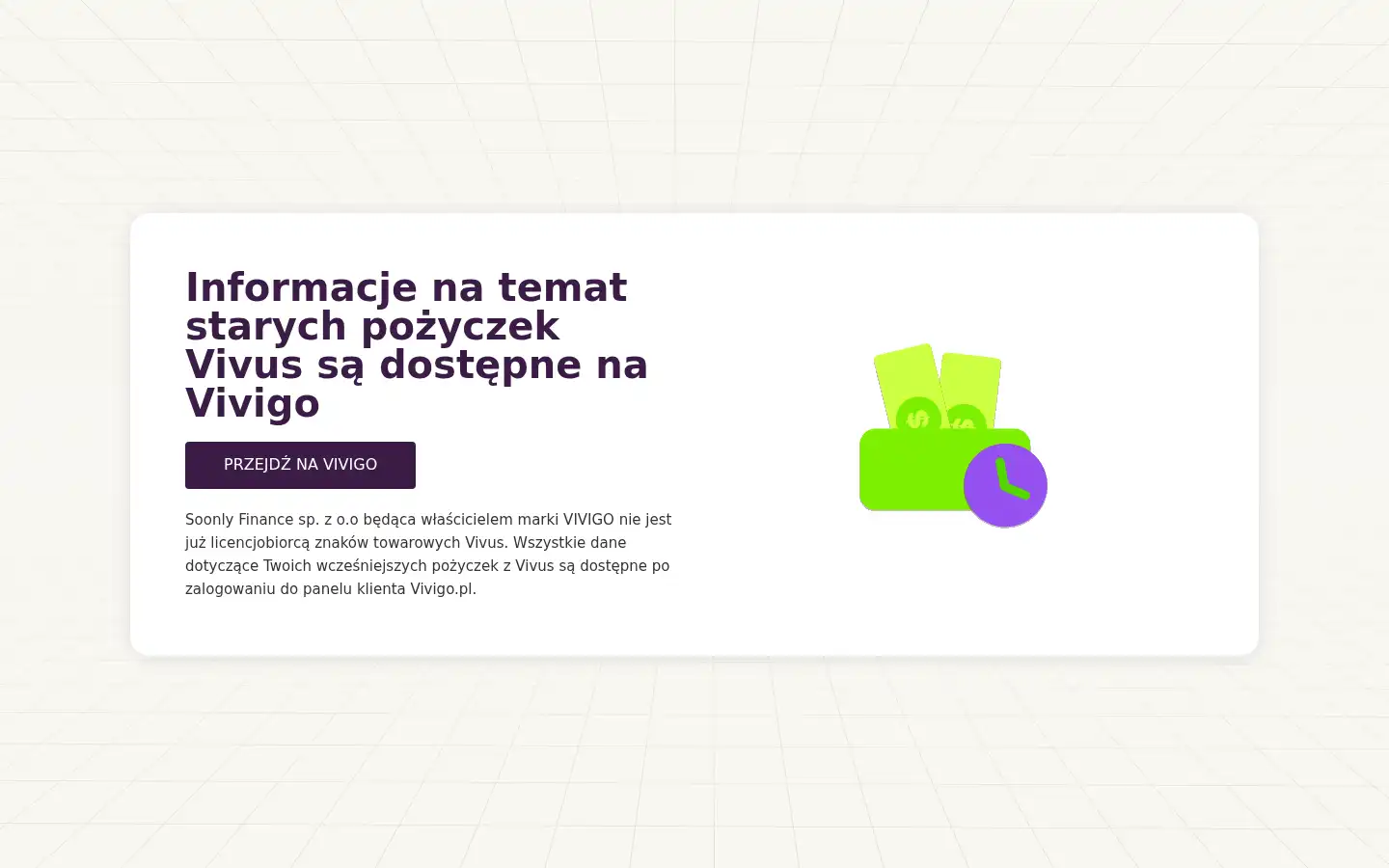 Screenshot of vivus.pl