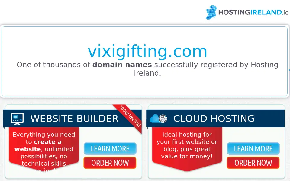 Screenshot of vixigifting.com