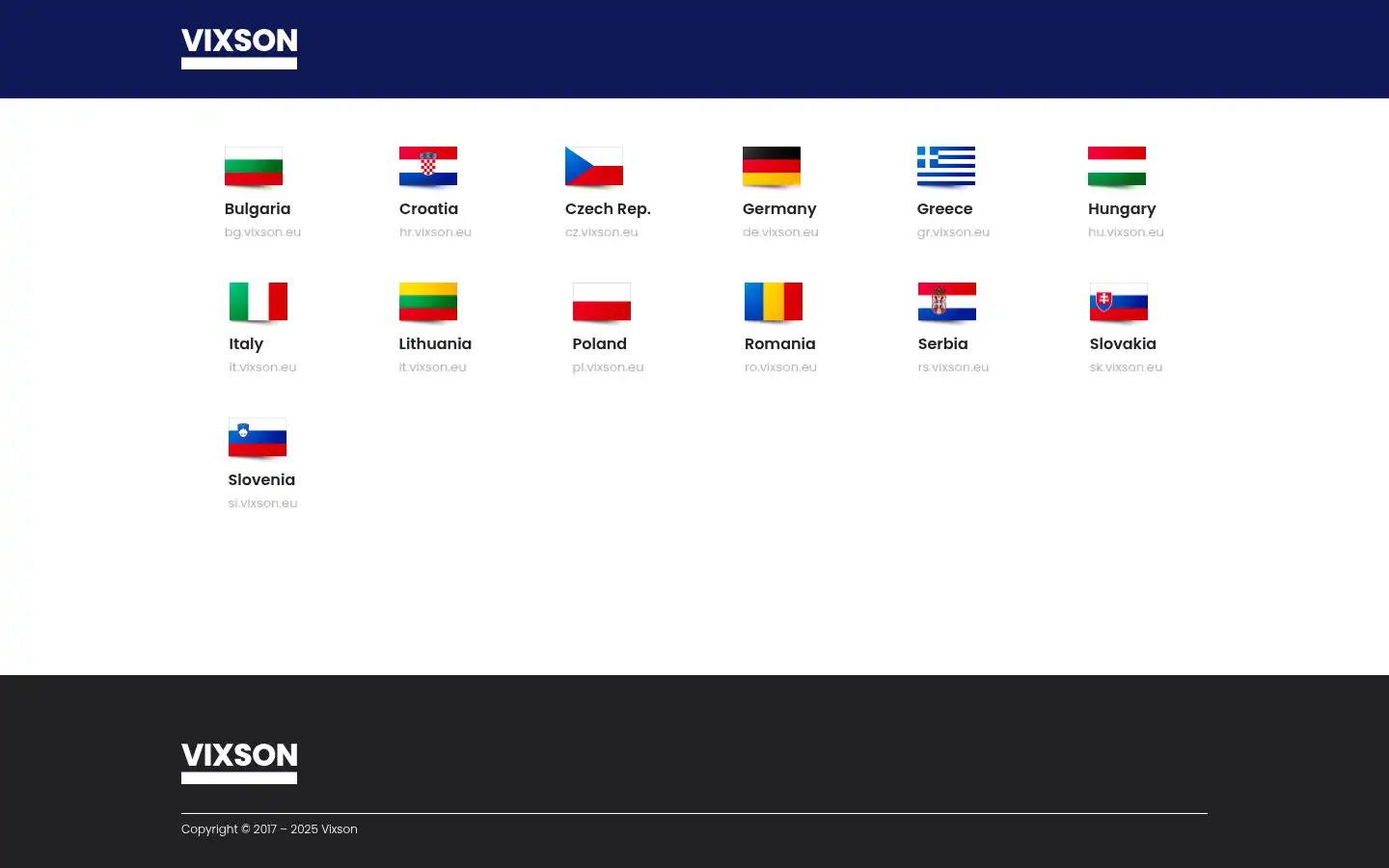 Screenshot of vixson.eu
