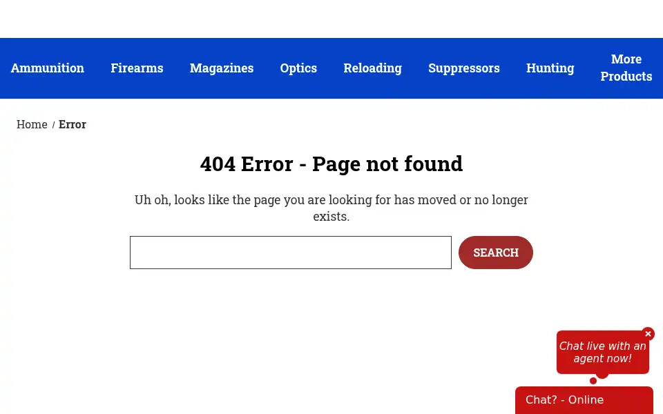 Screenshot of vizardsgunsandammo.com