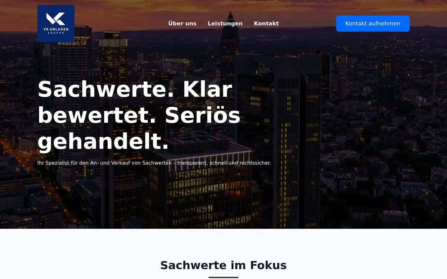 Screenshot of vk-anlagen.de