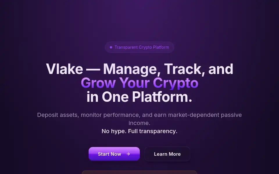 Screenshot of vlake.co