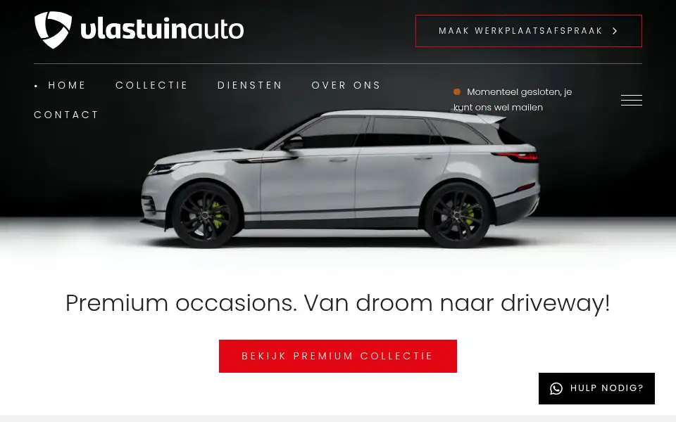 Screenshot of vlastuinauto.nl