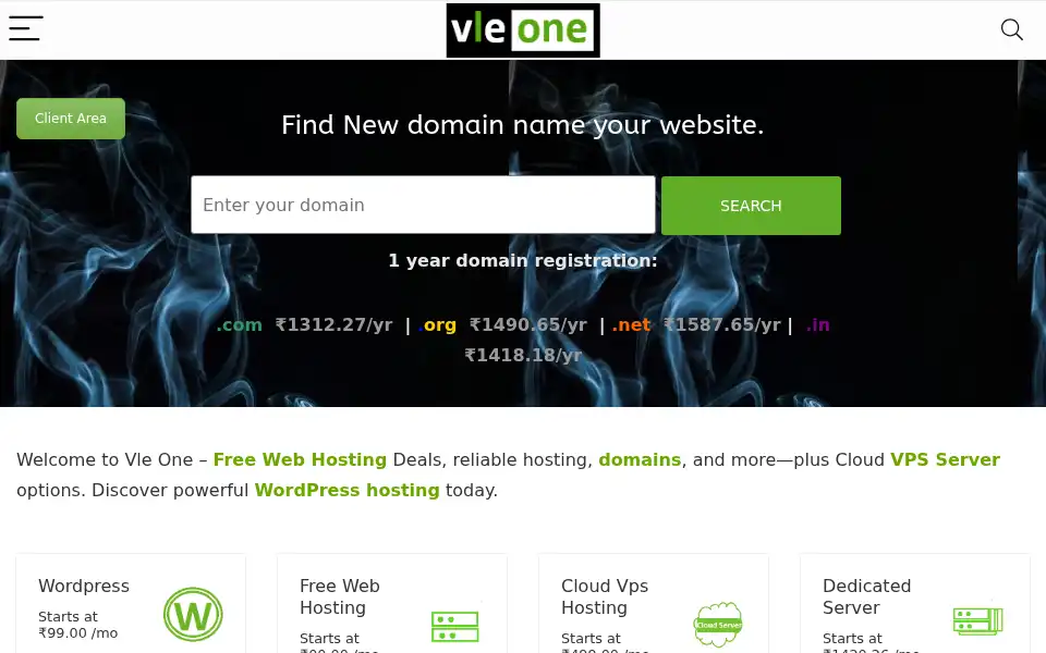 Screenshot of vle.one