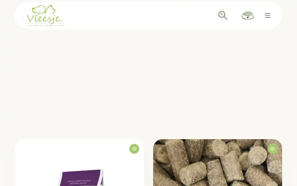 Screenshot of vleesje.eu