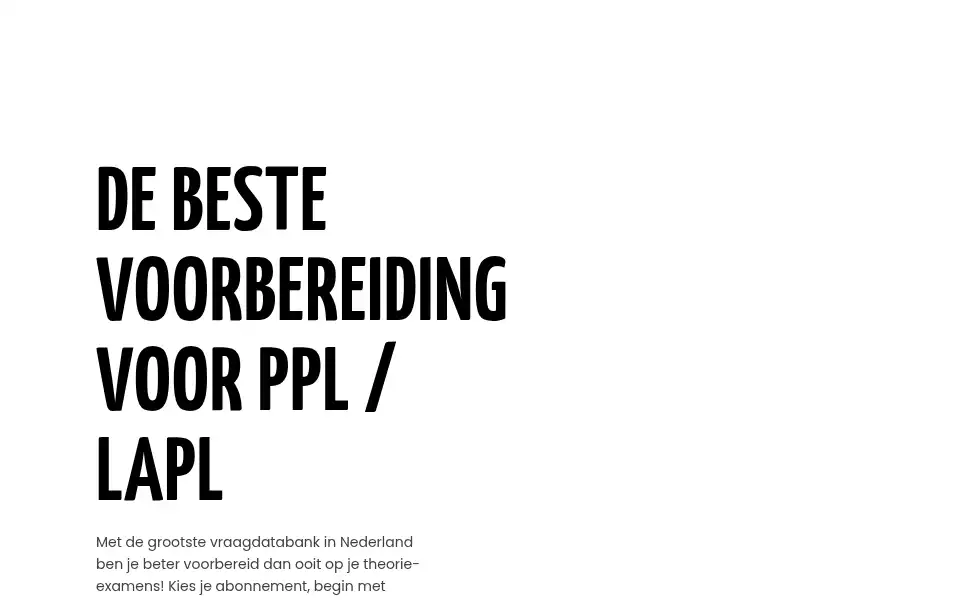Screenshot of vliegtheorie.com