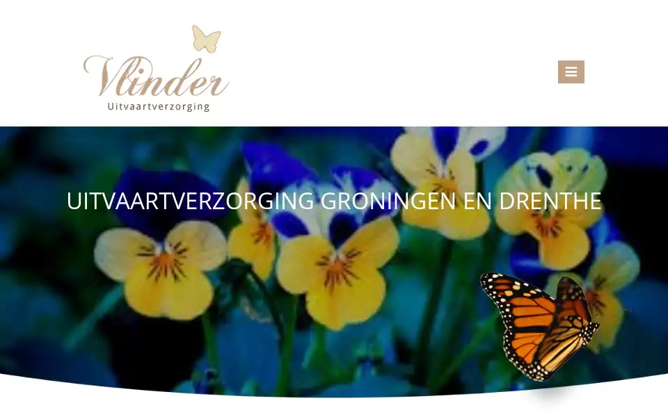Screenshot of vlinderuitvaartverzorging.nl