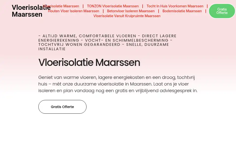 Screenshot of vloerisolatiemaarssen.com
