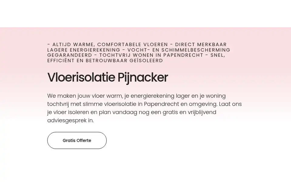 Screenshot of vloerisolatiepijnacker.com