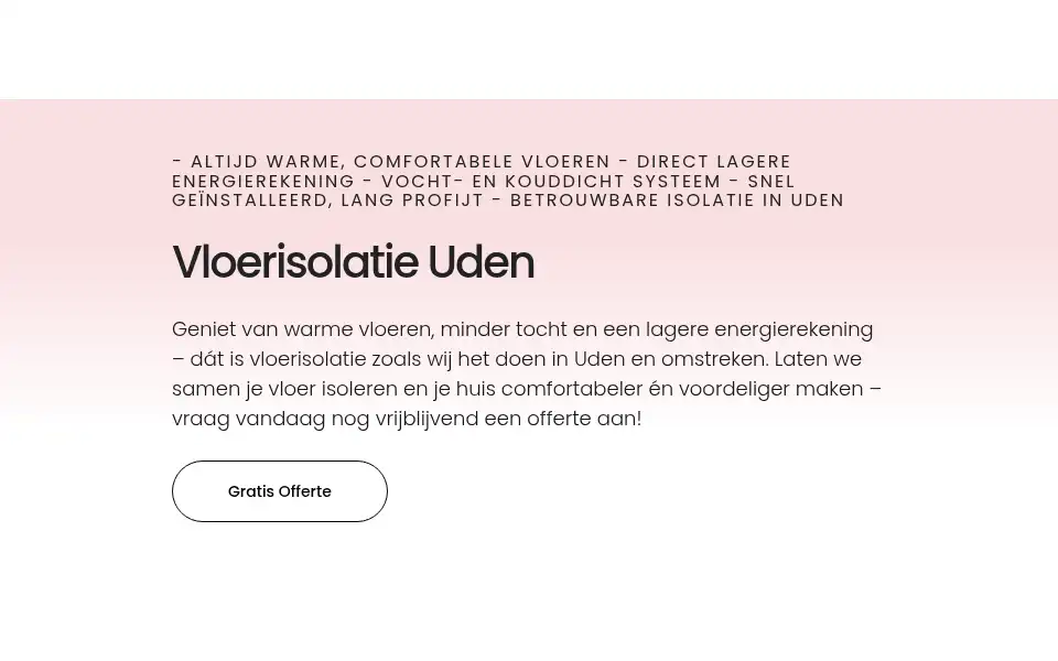 Screenshot of vloerisolatieuden.com