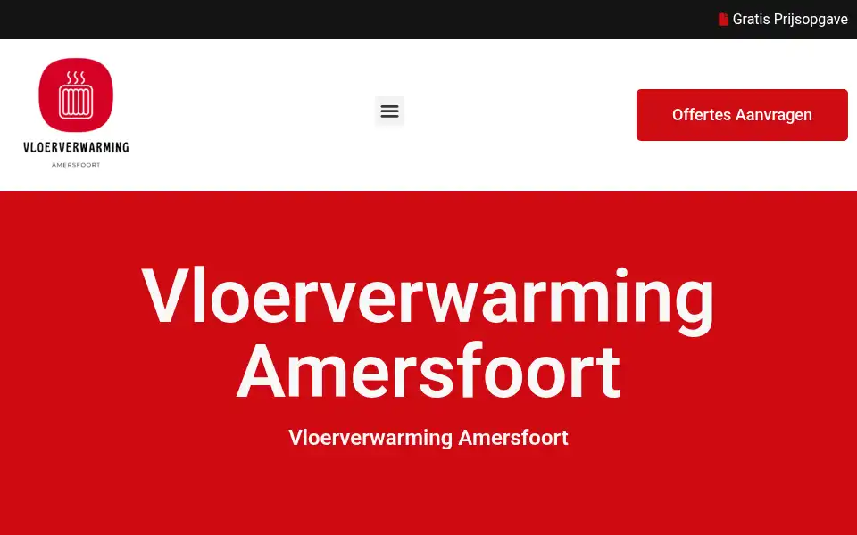 Screenshot of vloerverwarmingamersfoort.com