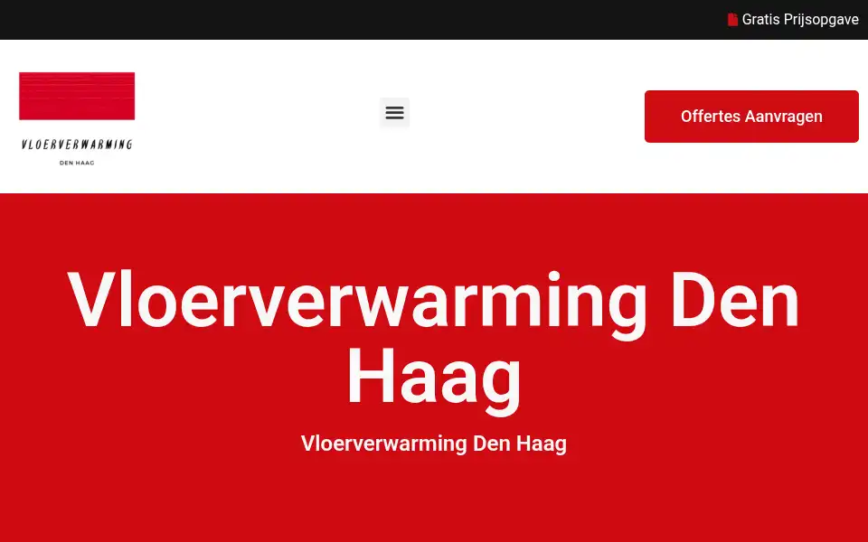 Screenshot of vloerverwarmingdenhaag.com