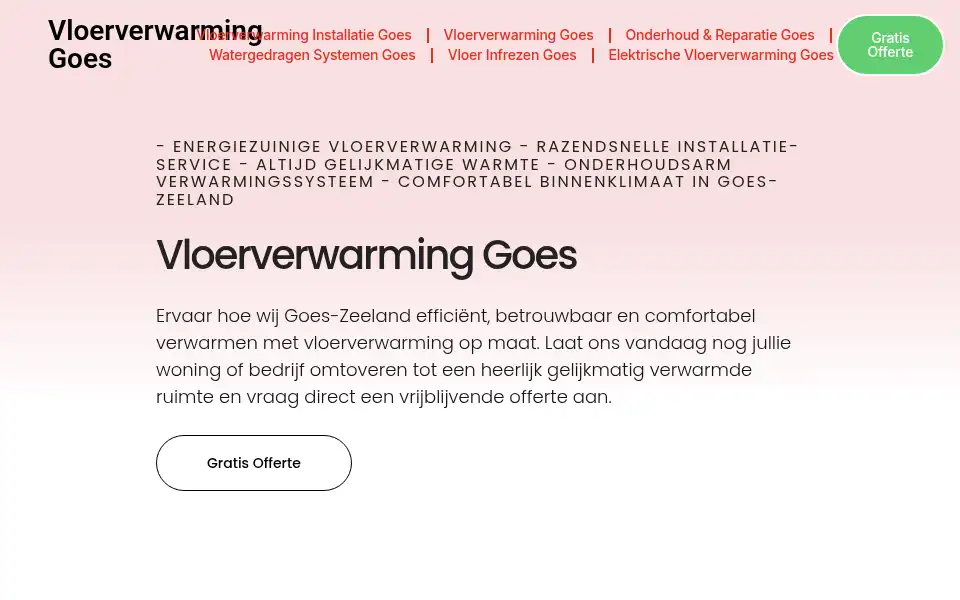 Screenshot of vloerverwarminggoes.com