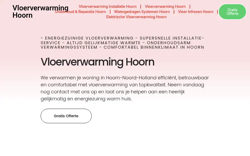 Screenshot of vloerverwarminghoorn.com