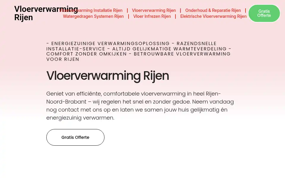 Screenshot of vloerverwarmingrijen.com
