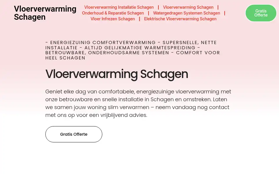 Screenshot of vloerverwarmingschagen.com