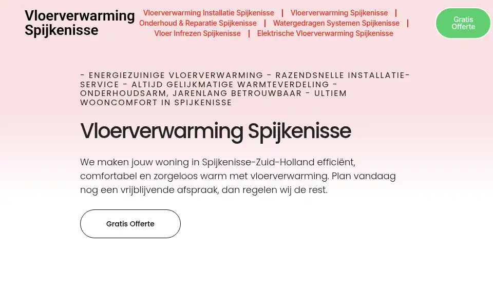 Screenshot of vloerverwarmingspijkenisse.com