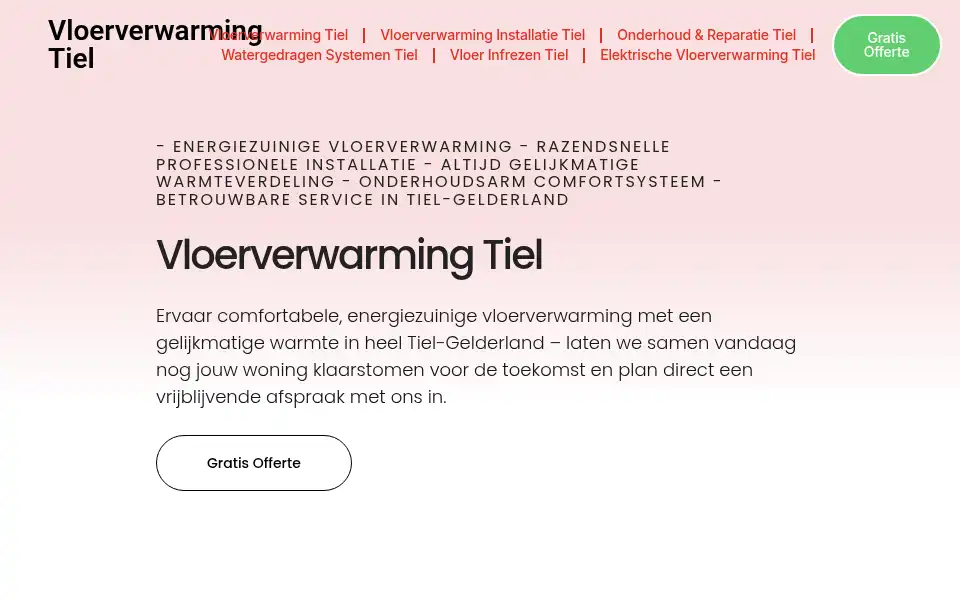 Screenshot of vloerverwarmingtiel.com