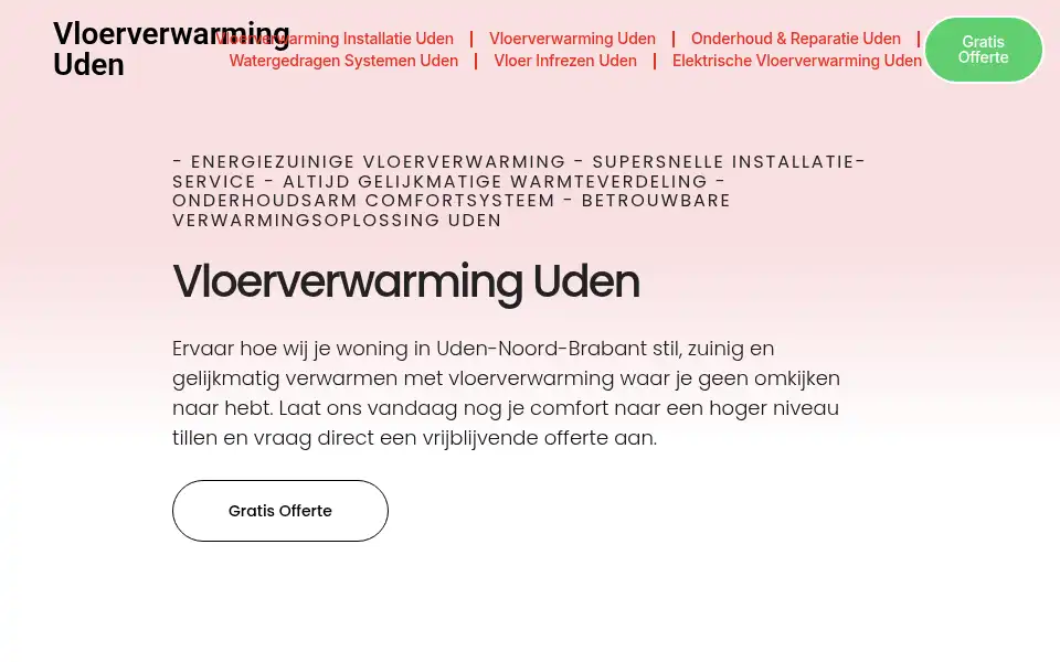 Screenshot of vloerverwarminguden.com