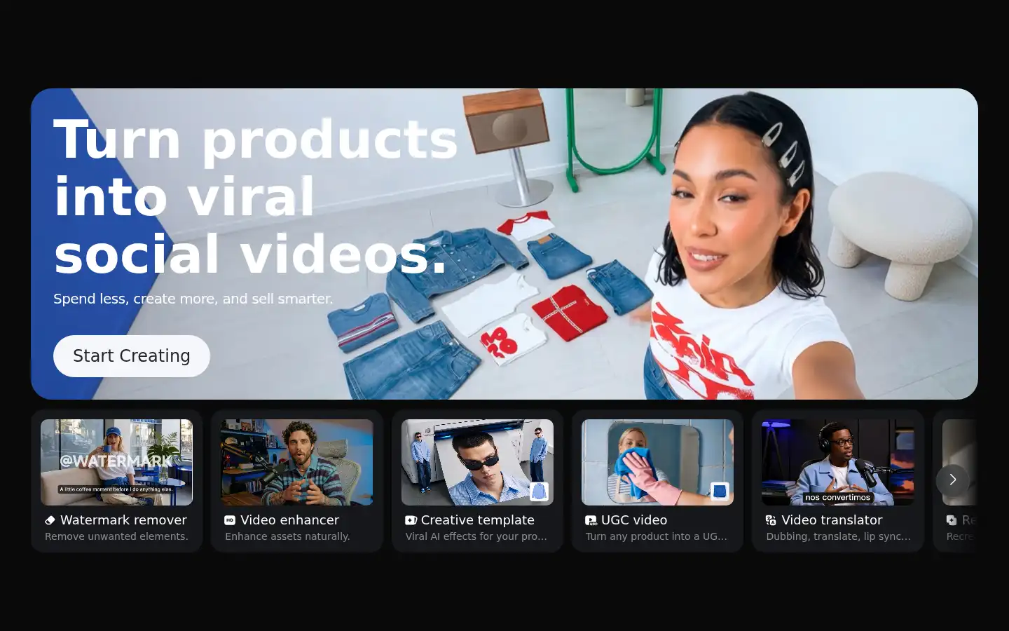 Screenshot of vmake.ai