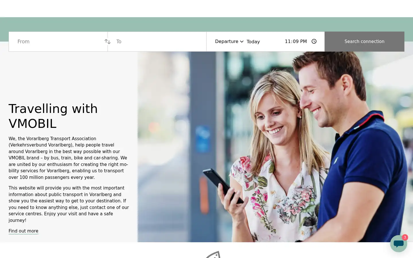 Screenshot of vmobil.at