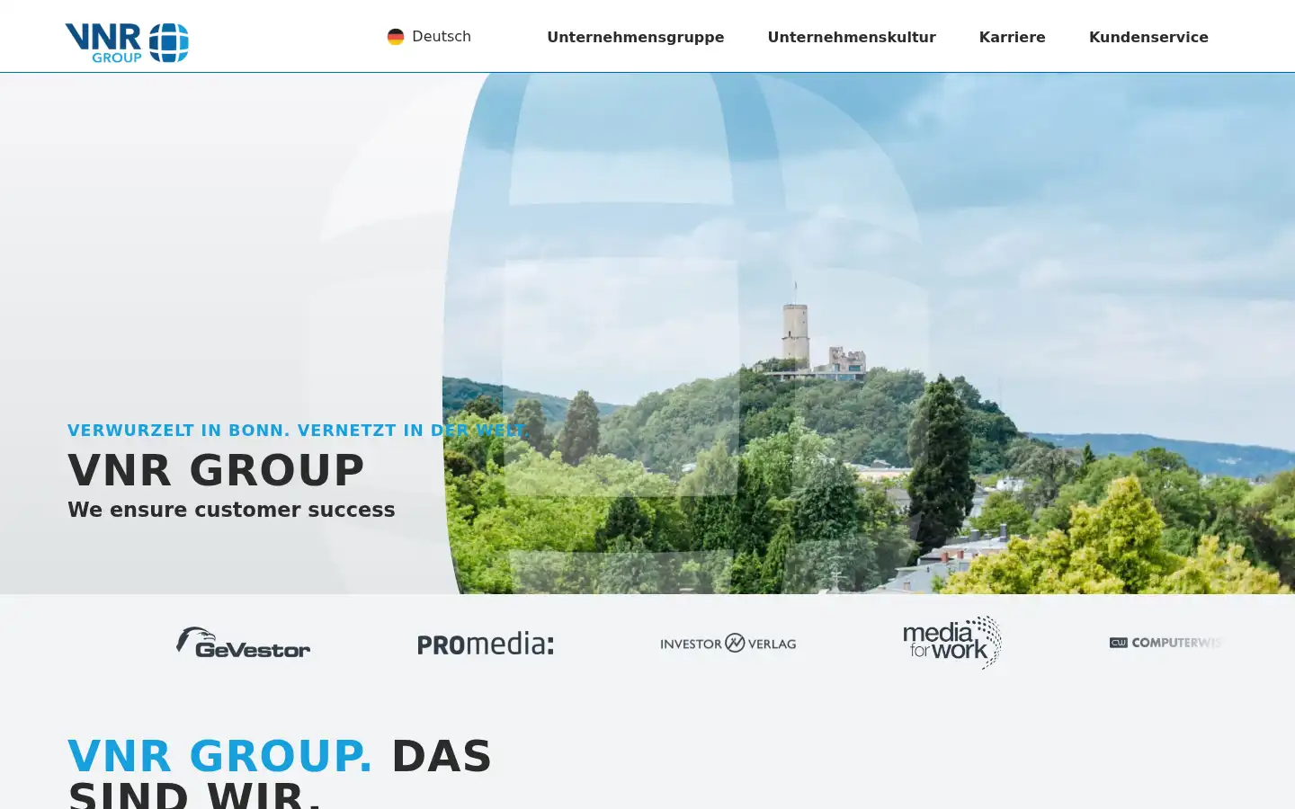 Screenshot of vnr.de
