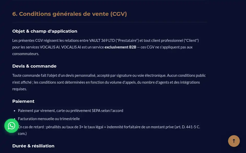 Screenshot of vocalis.pro