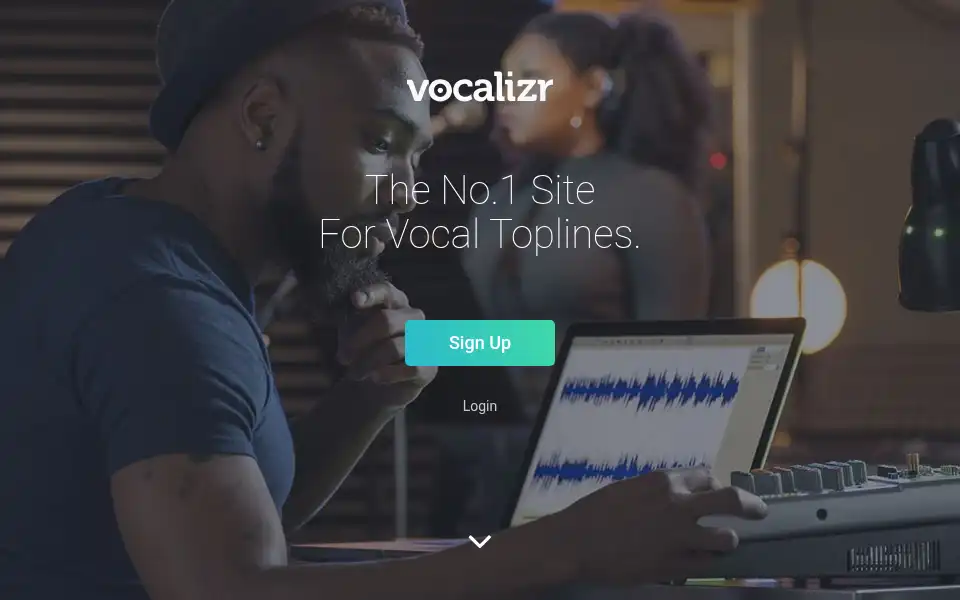 Screenshot of vocalizr.com