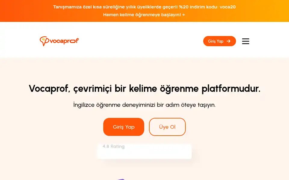 Screenshot of vocaprof.com