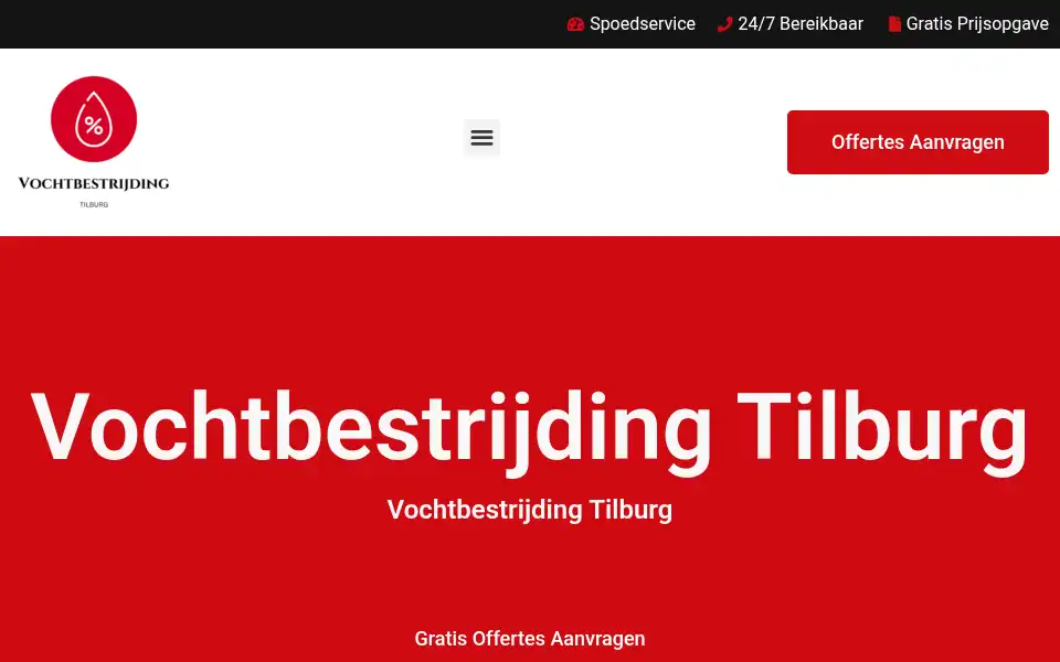 Screenshot of vochtbestrijdingtilburg.com