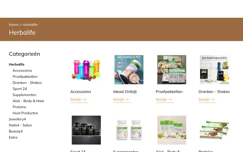 Screenshot of voedinglifestyle.nl