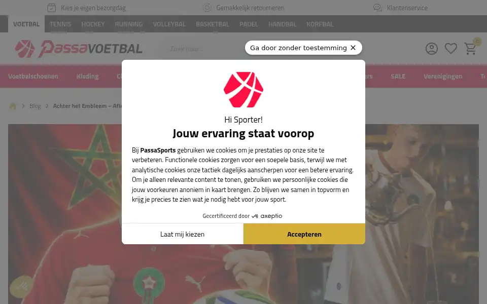 Screenshot of voetbaldirect.nl