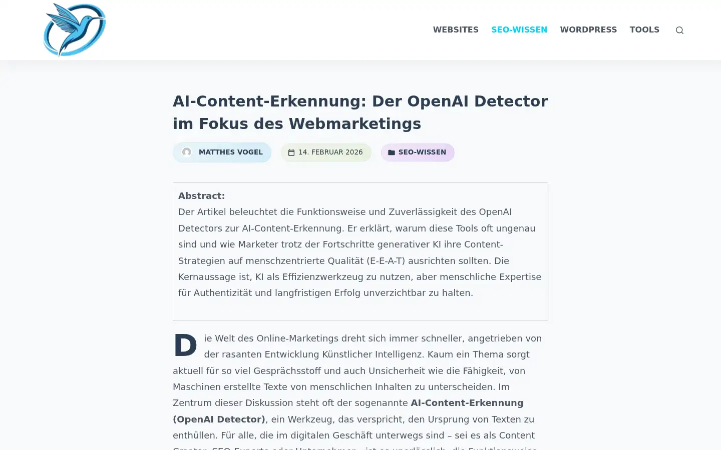 Screenshot of vogel-webmarketing.de