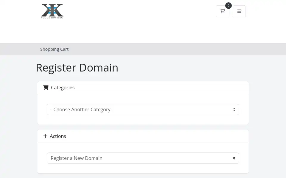Screenshot of voguehosting.com