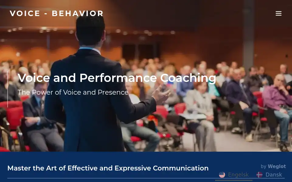 Screenshot of voicebehavior.com