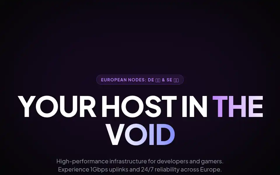 Screenshot of voidhosting.vip
