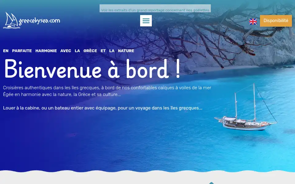 Screenshot of voiliergrece.com