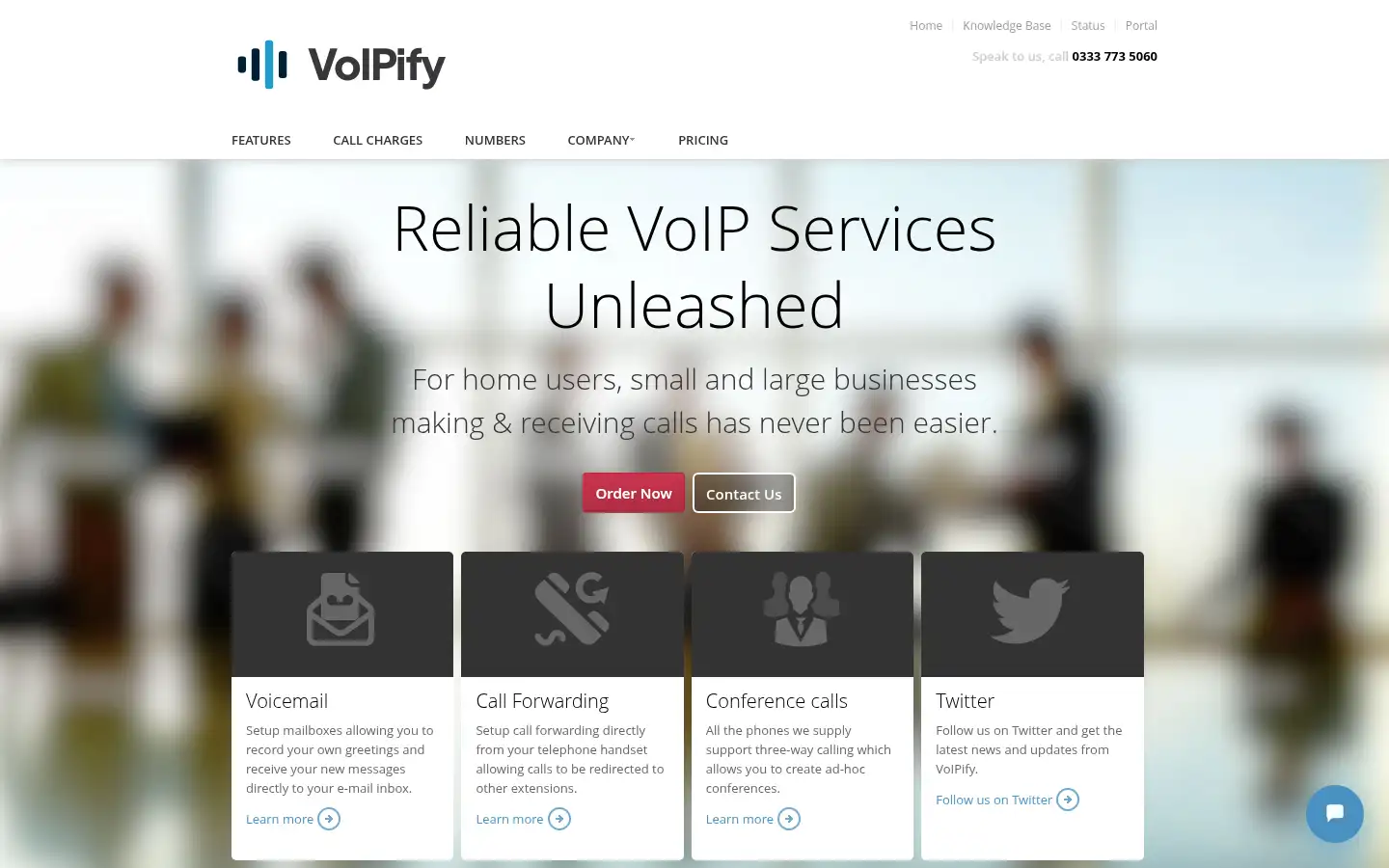 Screenshot of voipify.net
