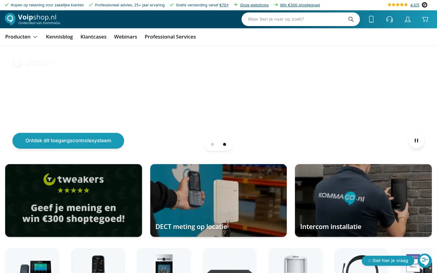 Screenshot of voipshop.nl