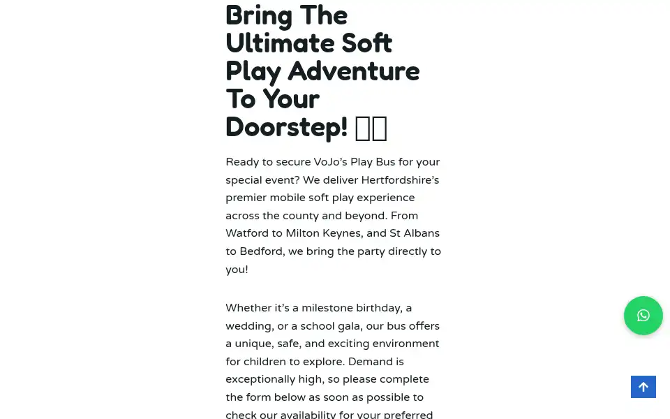 Screenshot of vojosplaybus.co.uk