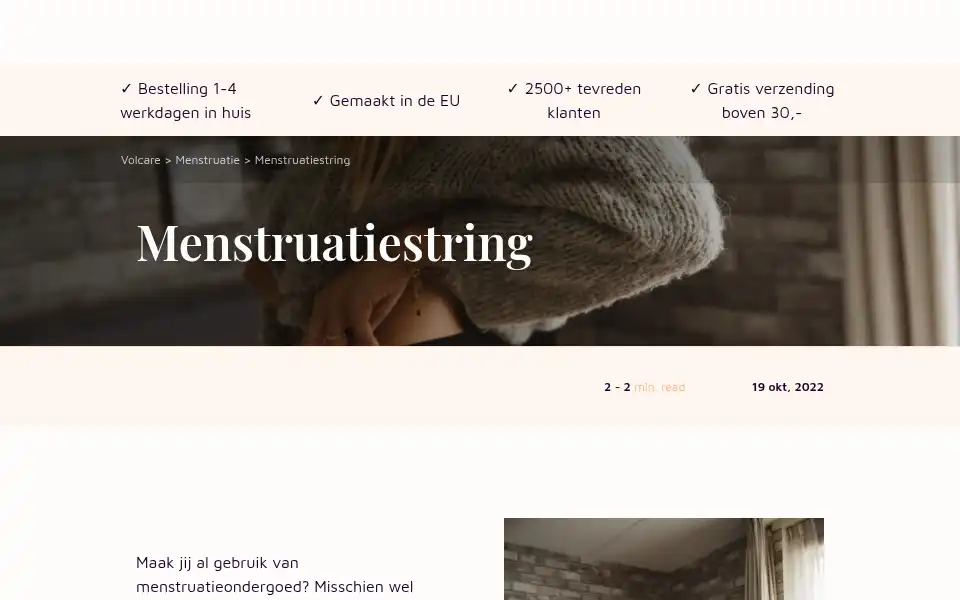 Screenshot of volcare.nl