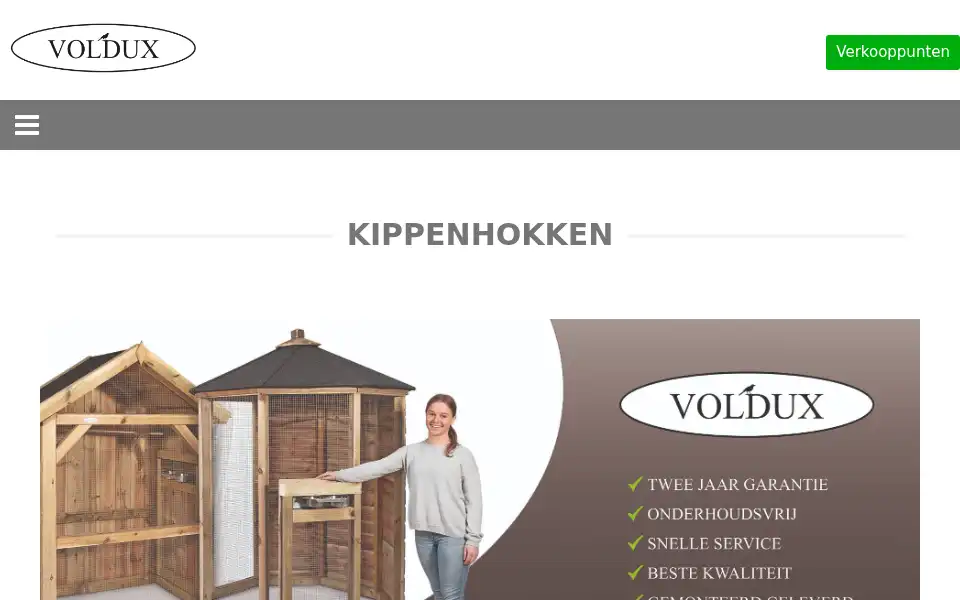 Screenshot of voldux.nl