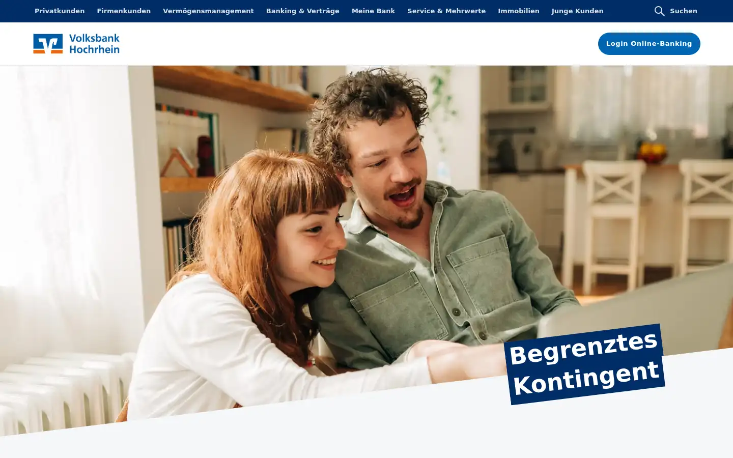 Screenshot of volksbank-hochrhein.de