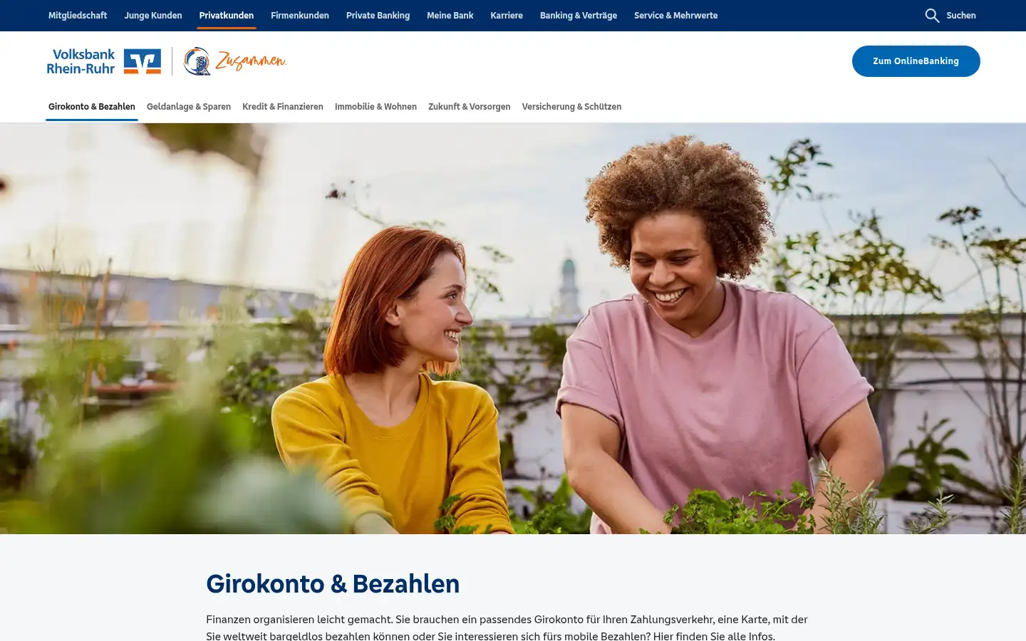 Screenshot of volksbank-rhein-ruhr.de