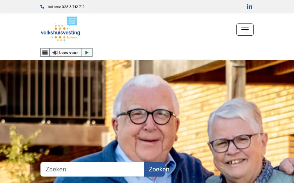 Screenshot of volkshuisvesting.nl