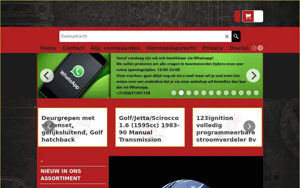 Screenshot of volksparts.eu